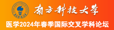 插逼逼网络南方科技大学医学2024年春季国际交叉学科论坛